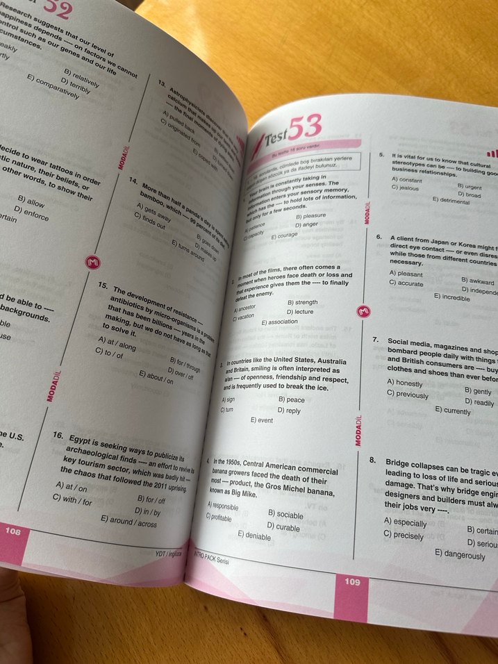 YKS-Dil İngilizce Kelime Yaprak Test Kitabı - Görsel 2