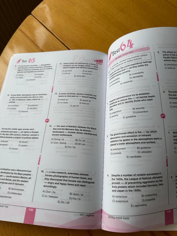 YKS-Dil İngilizce Kelime Yaprak Test Kitabı - Görsel 3