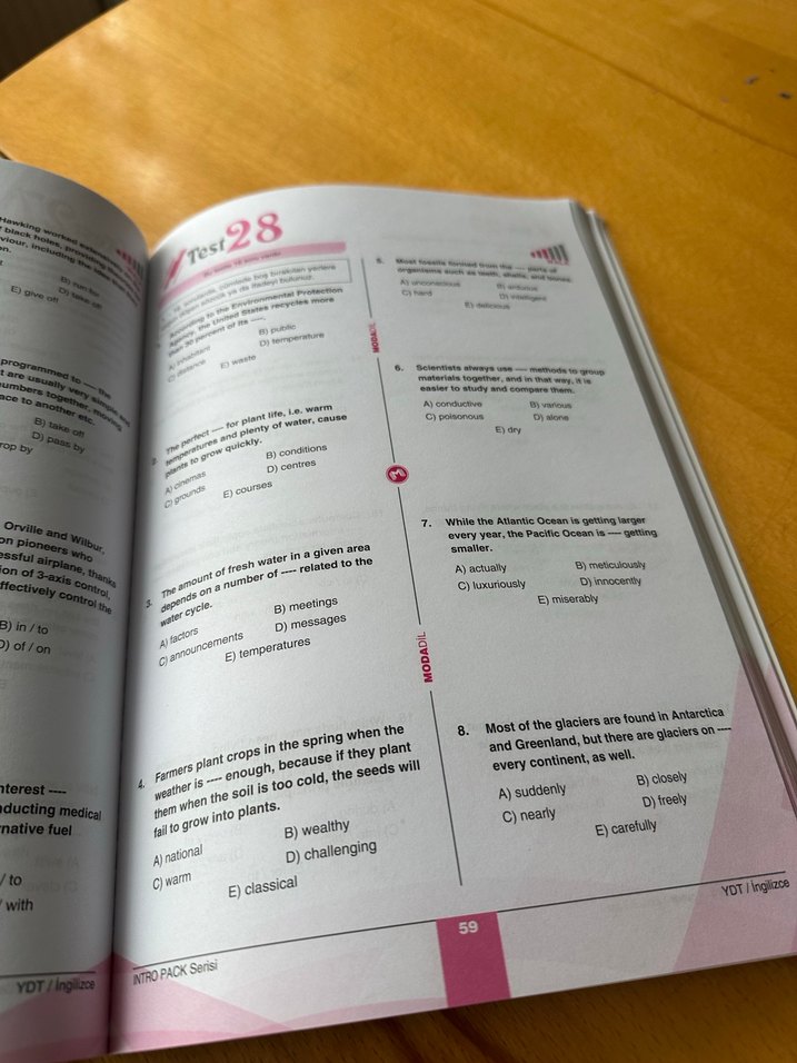 YKS-Dil İngilizce Kelime Yaprak Test Kitabı - Görsel 4