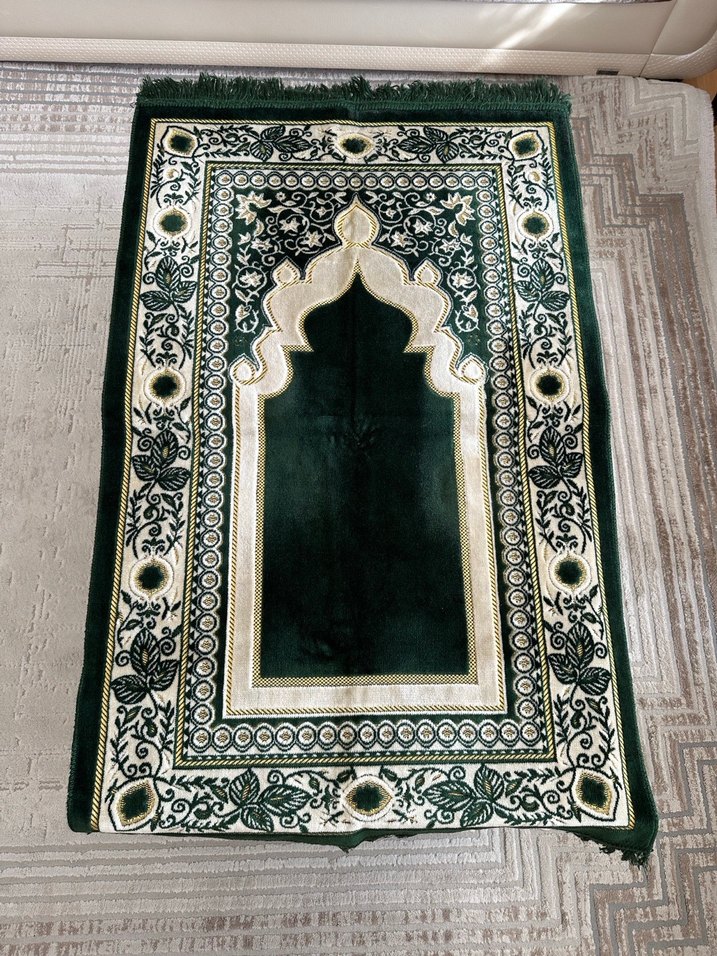 Kadife Yeşil Seccade - Görsel 2