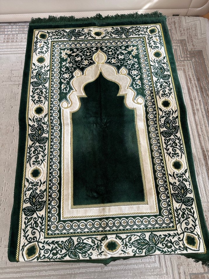 Kadife Yeşil Seccade - Görsel 4