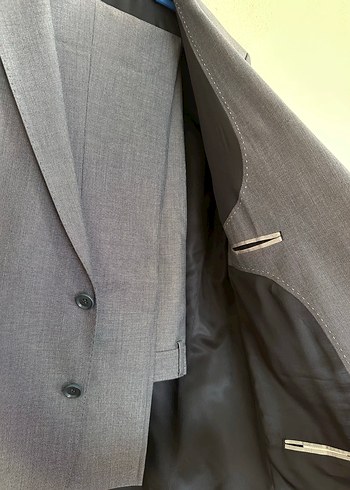 Gri Erkek Takım Elbise - Görsel 4