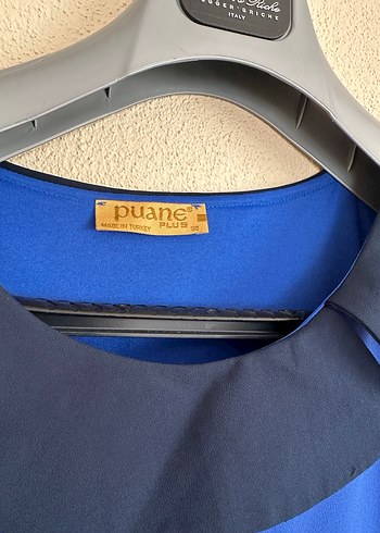 Düğmeli Lacivert Mavi Midi Kadın Elbise - Görsel 4