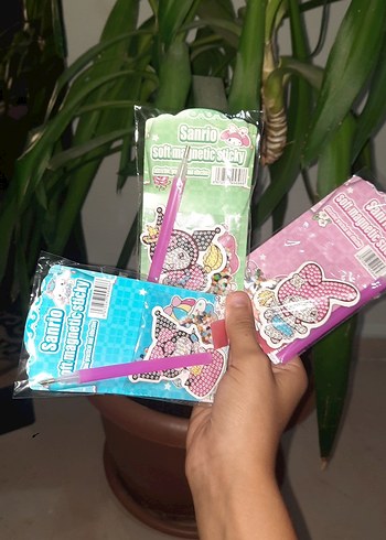 Renkli Sanrio Manyetik Notluk Seti