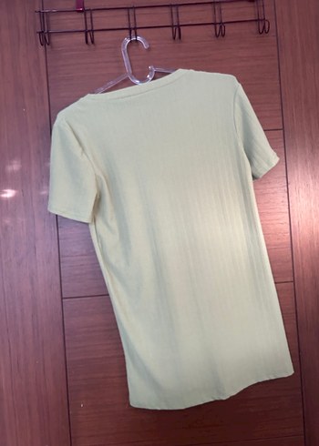 Yeşil Keten Kadın Tişört - Görsel 5