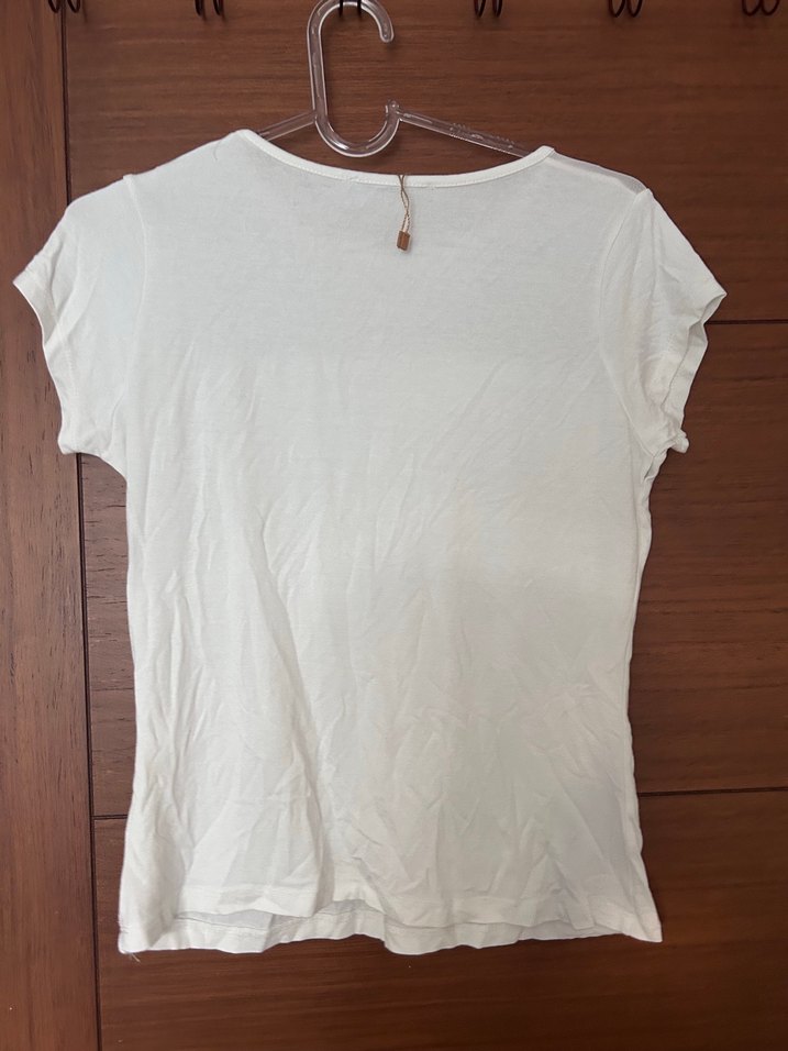 Beyaz Rock Punk Kısa Kollu Tişört - Görsel 4