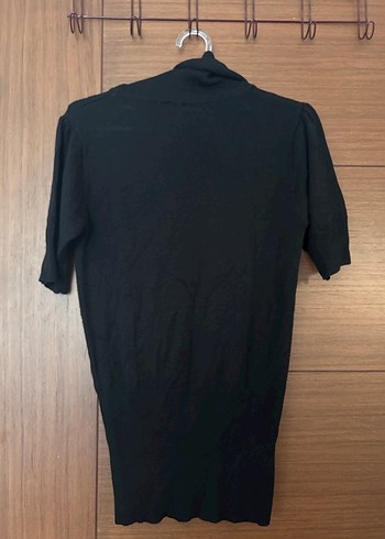 Siyah kısa kollu kazak - Görsel 3