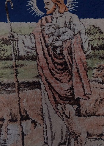 hz. İsa antika duvar halısı - Görsel 2