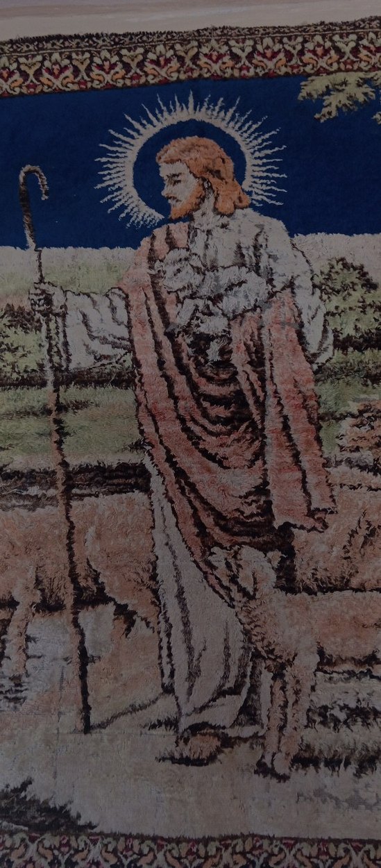 hz. İsa antika duvar halısı - Görsel 2