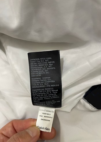 l Beden Calvin Klein jeans marka uzun şişme mont