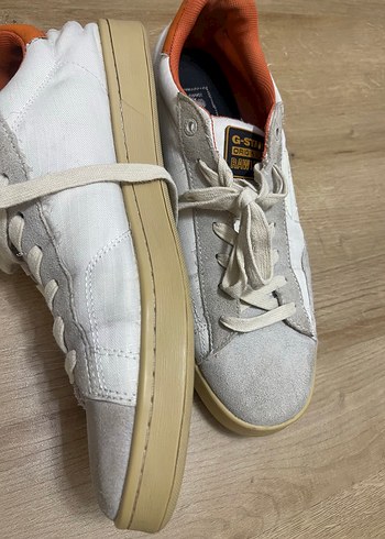 G-star Raw Kadın Gri Beyaz Bağcıklı Spor Ayakkabı 46 numara