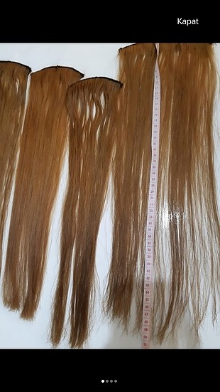 5 parça karamel kaynak çıt çıt saç uzun saç orjinal 3 boy 