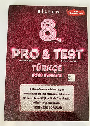 Bilfen 8. Sınıf Türkçe Pro & Test Soru Bankası
