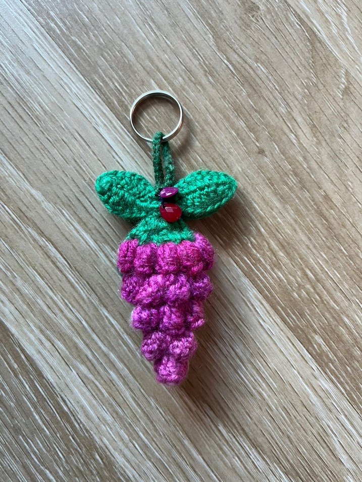 Mor Örgü Bohem Anahtarlık - Görsel 2