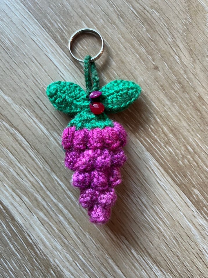 Mor Örgü Bohem Anahtarlık - Görsel 3