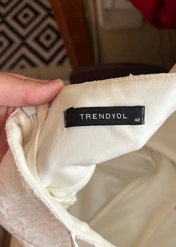 Beyaz Straplez Bohem Uzun Gelinlik - Görsel 4