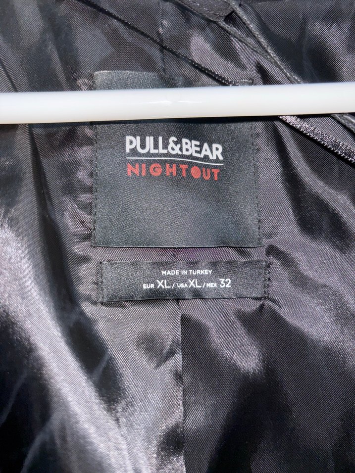 Siyah Düğmeli Kadın Uzun Blazer Ceket - Görsel 3