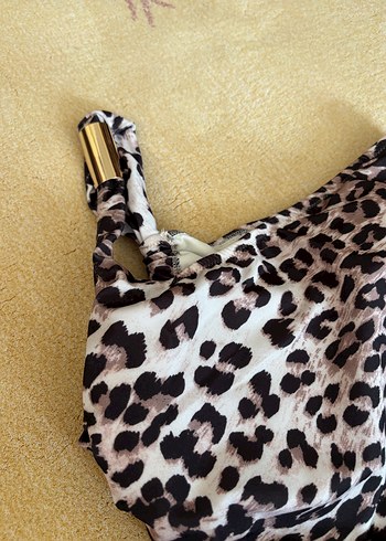 Kahverengi Leopar Desenli Mayo - Görsel 3