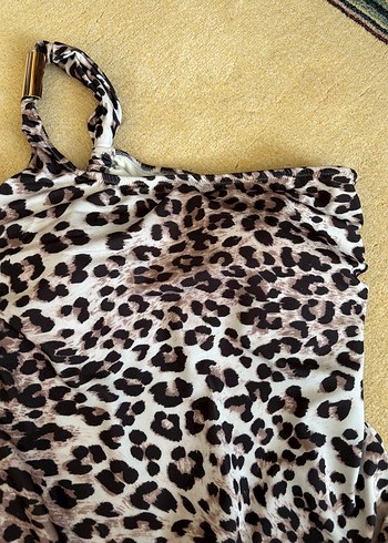 Kahverengi Leopar Desenli Mayo - Görsel 4