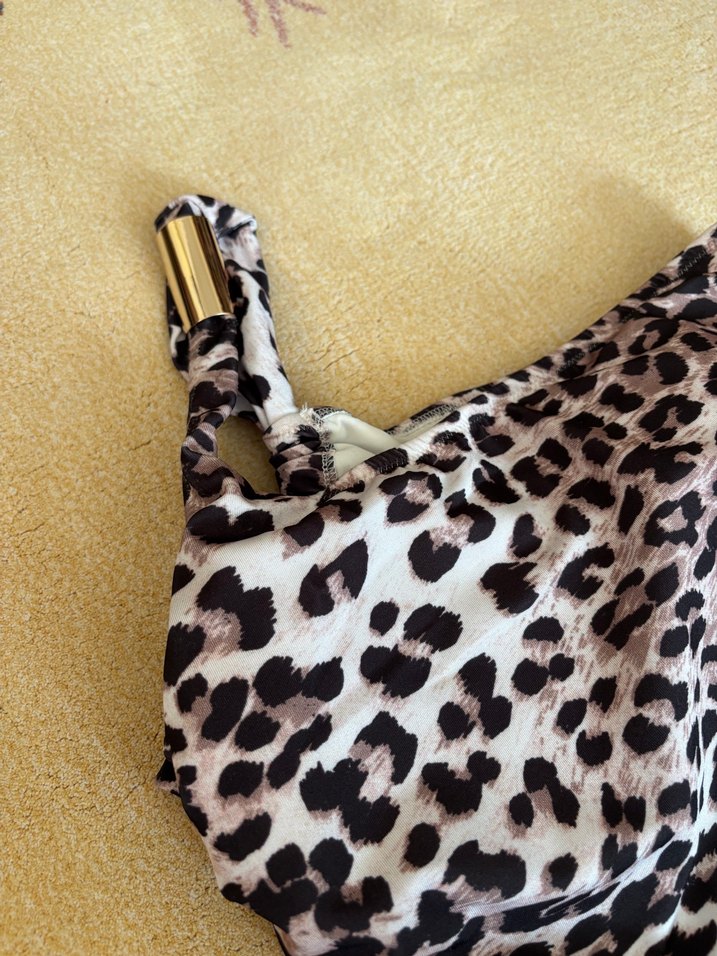 Kahverengi Leopar Desenli Mayo - Görsel 3