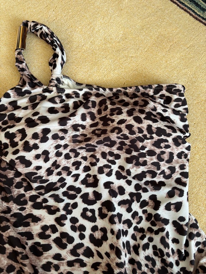 Kahverengi Leopar Desenli Mayo - Görsel 4