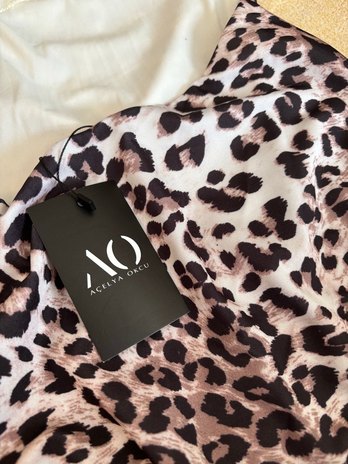 Kahverengi Leopar Desenli Mayo - Görsel 5