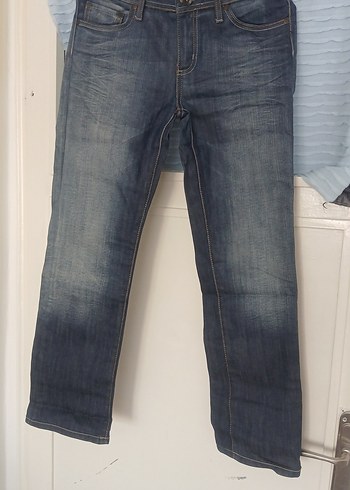 Gri Mavi Kadın Denim Pantolon
