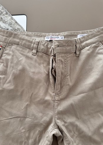 U.S Polo Assn. Bej Pamuklu Rahat Kesim Erkek Şort