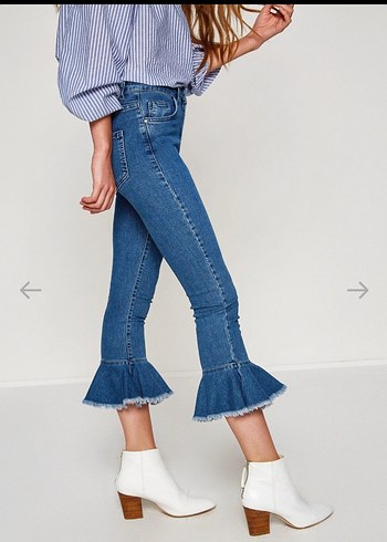 Koton straight jean ispanyol paça/Etiketsiz-sıfır - Görsel 4