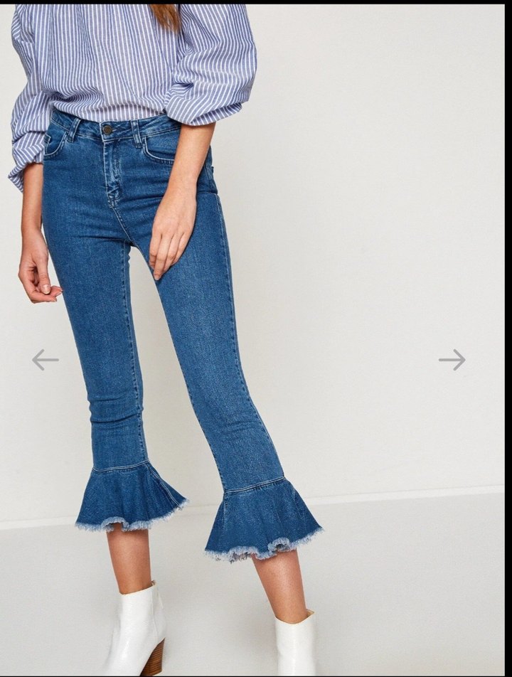 Koton straight jean ispanyol paça/Etiketsiz-sıfır - Görsel 5