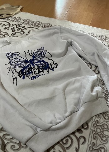 Baskılı Kadın Sweatshirt - Görsel 3