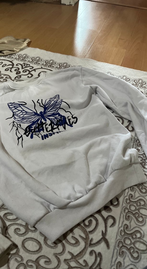 Baskılı Kadın Sweatshirt - Görsel 3