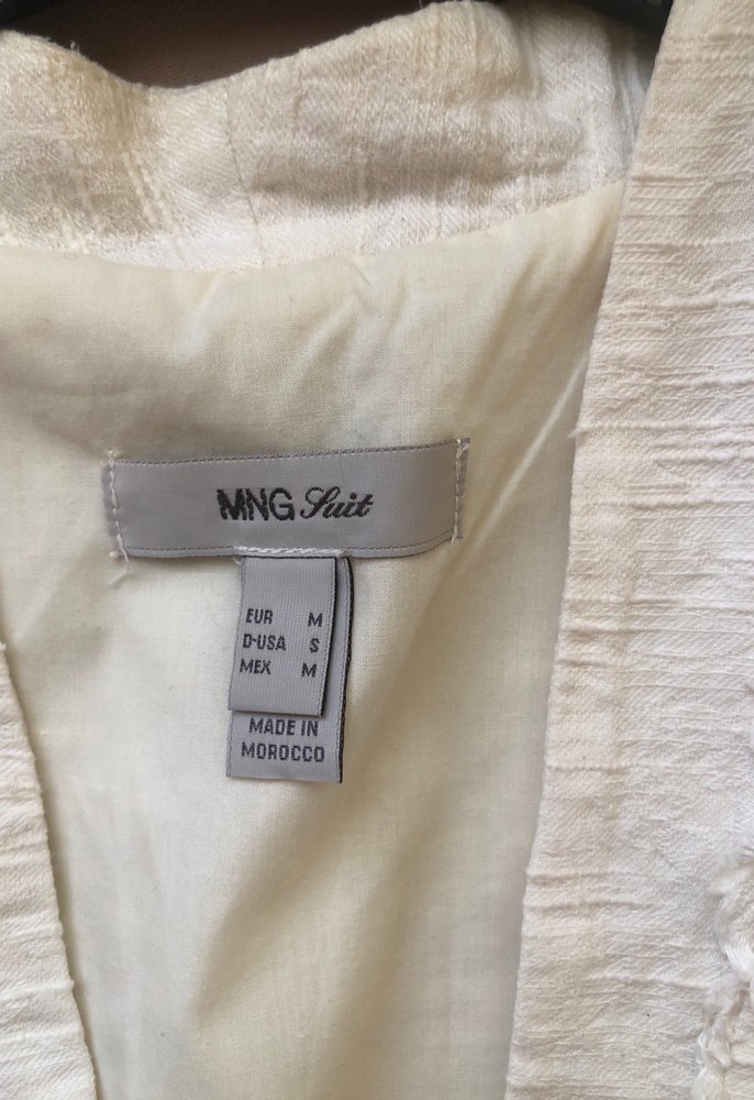 Kız Çocuk Kısa Kollu Beyaz Keten Bolero - Görsel 3