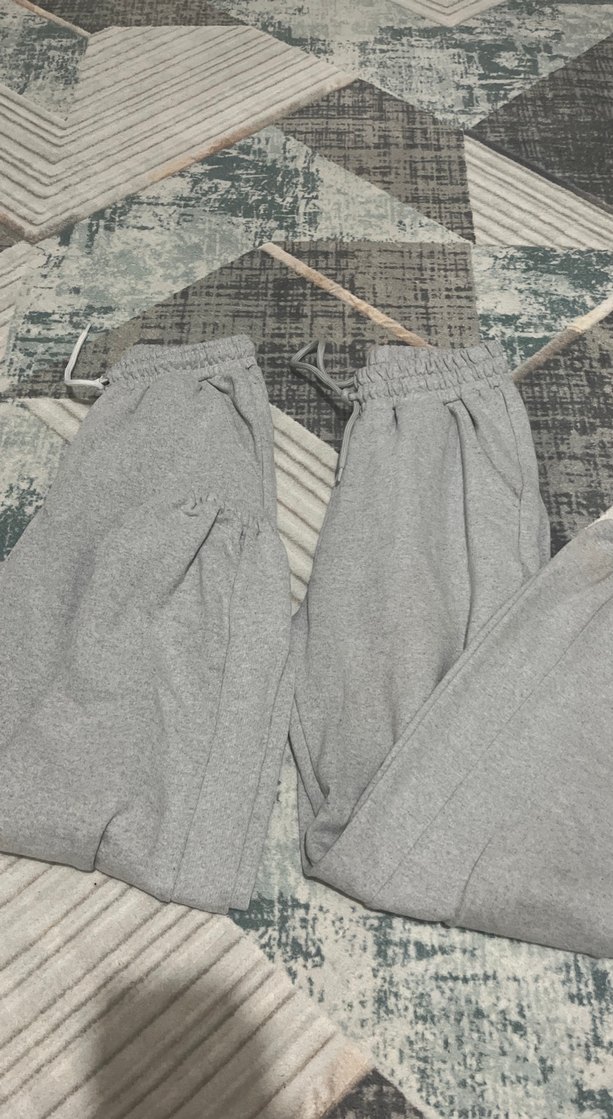 Gri Rahat Kesim Kadın Eşofman Altı - Görsel 2