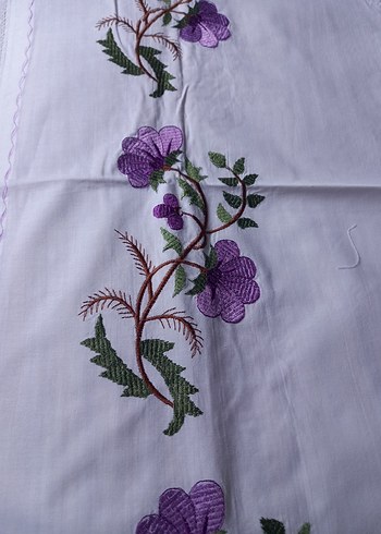 İşlemeli Mor Desenli yatak odası takımı - Görsel 6