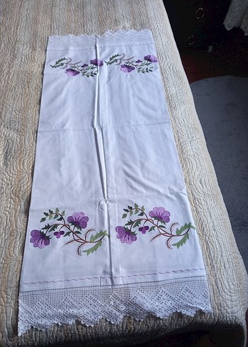 İşlemeli Mor Desenli yatak odası takımı - Görsel 5