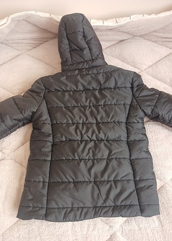 xs Beden Siyah Fermuarlı Kadın Kışlık Mont