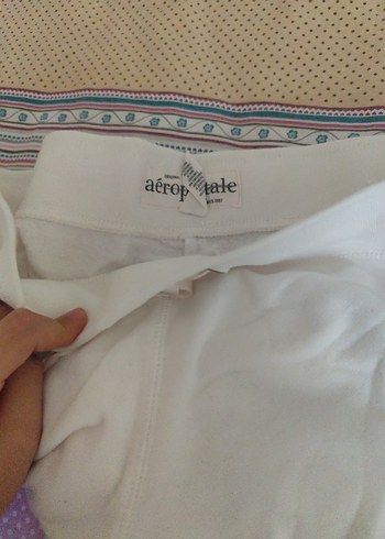 Aeropostale Kadın Beyaz Nakışlı Sweatpant