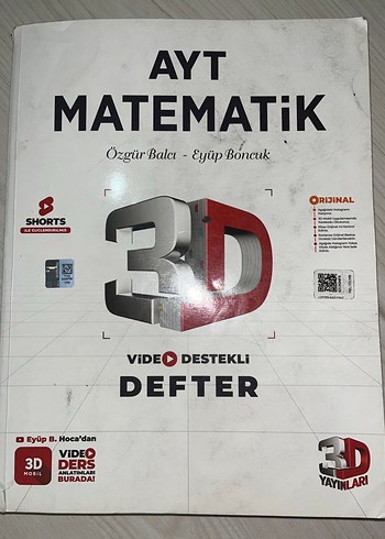 AYT Matematik 3D Video Destekli Defter