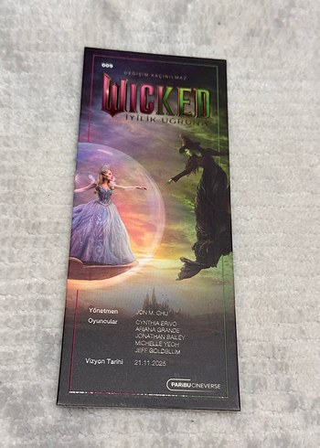 Wicked paribu özel kart (elphaba) - Görsel 4