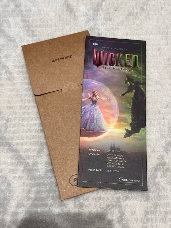 Wicked paribu özel kart (elphaba) - Görsel 2