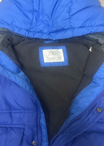 Zara Erkek Çocuk Mavi Kapüşonlu Yelek