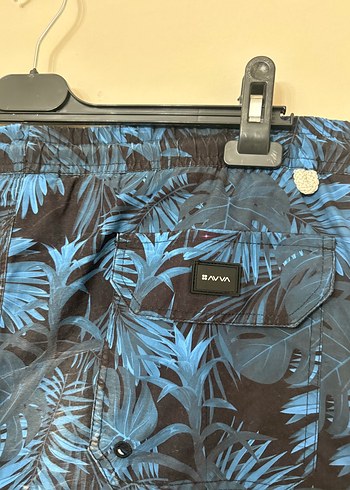 AVVA Koyu Mavi Desenli Erkek Deniz Şortu - Görsel 5