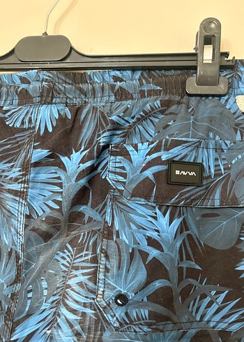 AVVA Koyu Mavi Desenli Erkek Deniz Şortu - Görsel 4