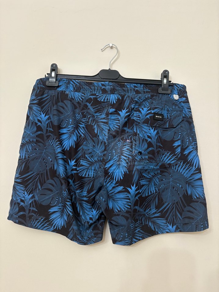 AVVA Koyu Mavi Desenli Erkek Deniz Şortu - Görsel 3