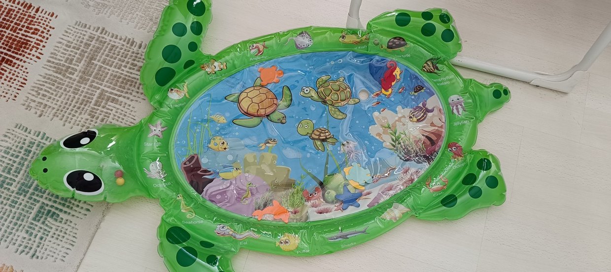 Renkli Kaplumbağa Desenli Bebek Oyun Matı - Görsel 3