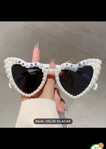 Diğer Boncuklu Beyaz Gelin gözlüğü