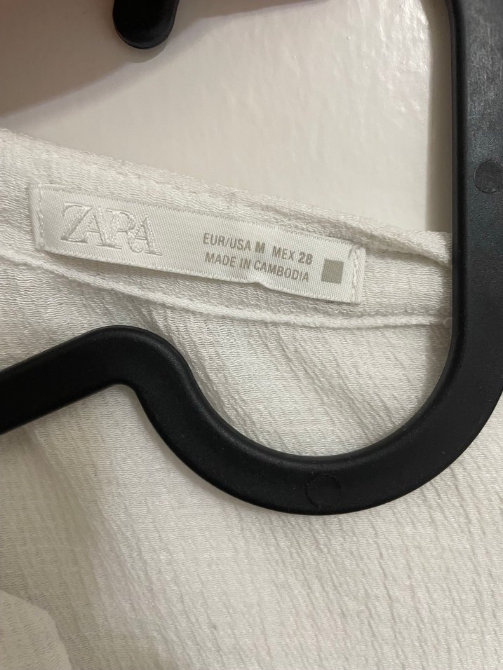 Zara Nakışlı Bohem Uzun Kollu Keten Gömlek - Görsel 2