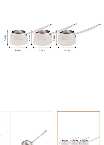 Karaca 3lü cezve seti - Görsel 2
