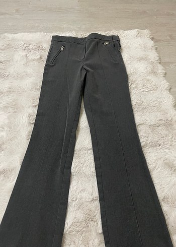 Zara Kadın Kumaş Pantolon Fermuarlı Cepli - Görsel 2